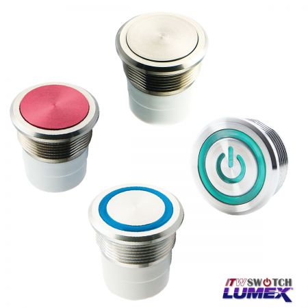 22mm Hall-Effect Pushbutton Switches - 22mm Solid State Waterproof Push Switches